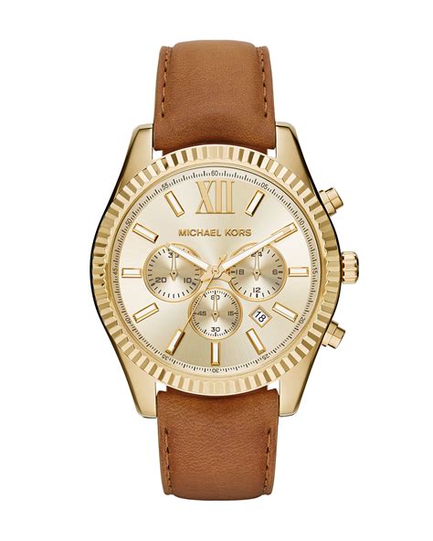 michael kors leather watch band|michael kors 44mm watch band.